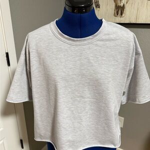 Casual Light Gray Women's Crop Top